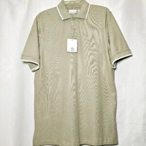 🛑 NWT Munsingwear Penguin Mens Short Sleeve Sage Green 100% Cotton Polo Shirt M